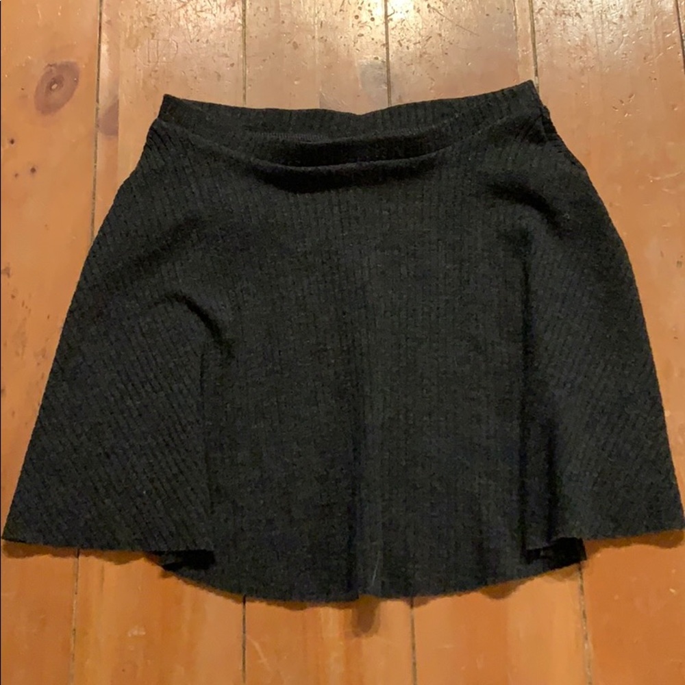 Grey flare skirt